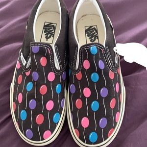 New Vans with birthday balloon print